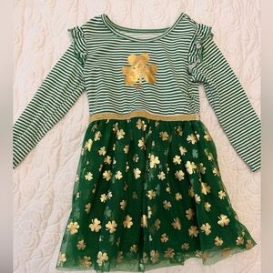 Green and Gold Shamrock Dress